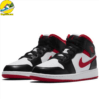 Air Jordan 1 Mid Black Gym Red