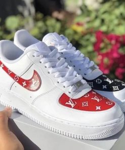 Black Red Luxury Air Force 1 Custom