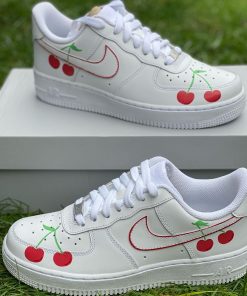 Cherry Hand Painted Custom Air Force 1