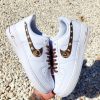 Brown Swoosh Design Custom Air Force 1