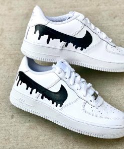 Black Drip Sneaker Custom Air Force 1