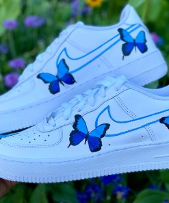 Blue Butterflies Color Custom Air Force 1