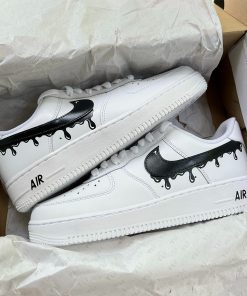 Black Drip Custom Air Force 1