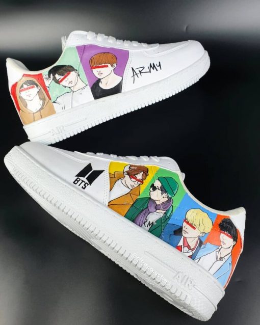 BTS Portrait Custom Air Force 1