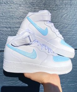 Blue Check and Vamp Custom Air Force 1