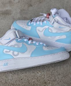 Blue Baby Snake Custom Air Force 1