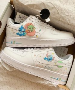 Baby Yoda Stitch Custom Air Force 1