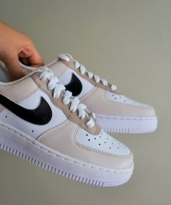 Beige Black Custom Air Force 1