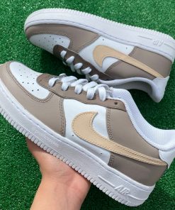 Beige X Brown Custom Air Force 1