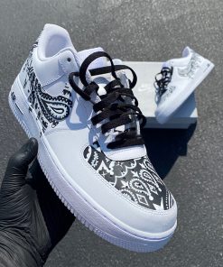 Black Bandana Drip Custom Air Force 1