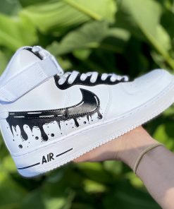 Black Bubble Drip Custom Air Force 1