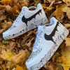 Black Drip Splatter Custom Air Force 1