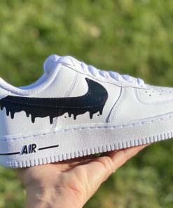 Black Drip with Air Custom Air Force 1