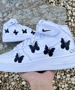 Black Butterflies Custom Air Force 1