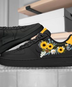 Black Sunflower Yellow Custom Air Force 1