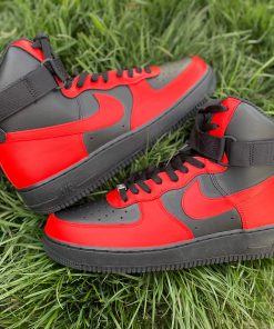 Black and Red Custom Air Force 1