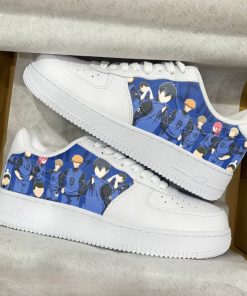 Blue Basketball Team Custom Air Force 1