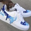 Blue Louis Vuitton Custom Air Force 1