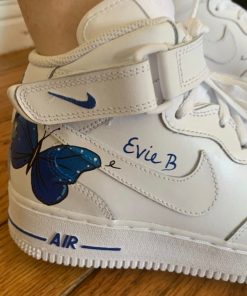 Blue Single Monarch Butterfly Custom Air Force 1