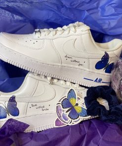 Blue and Purple Ombre Custom Air Force 1