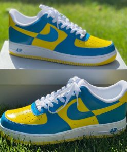 Blue And Yellow Custom Air Force 1