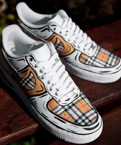 Burberry Cartoon Style Custom Air Force 1