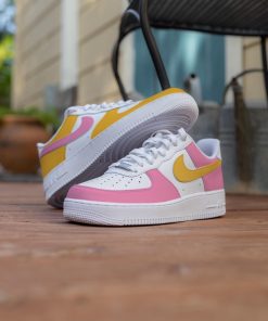 Pink Yellow Custom Air Force 1