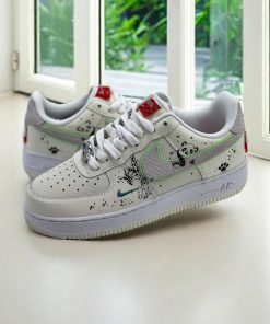 Cartoon Bear Pattern Custom Air Force 1