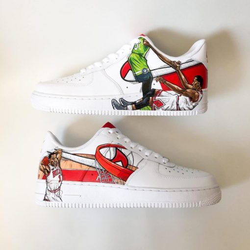 Chicago Bulls Basketball Custom Air Force 1