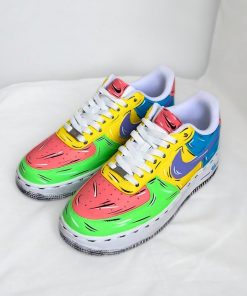 Colourful Cartoon Style Custom Air Force 1