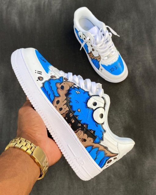 Cookie Monster Custom Air Force 1