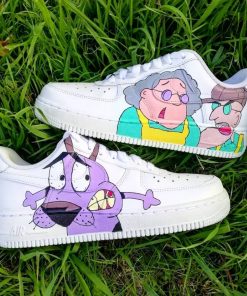 Courage Dog Cartoon Custom Air Force 1