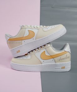 Cream Color Custom Air Force 1