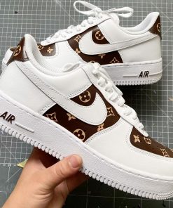 Brown LV Air Custom Air Force 1