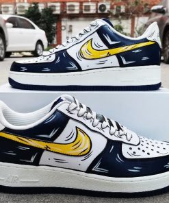 Cartoons Black Yellow Custom Air Force 1