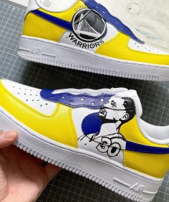 Curry Golden Warrior Custom Air Force 1