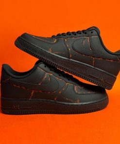 Lava Hand Painted Custom Air Force 1