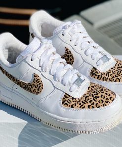 Leopard Swoosh Toe Custom Air Force 1