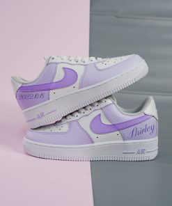 Purple Swoosh Custom Air Force 1