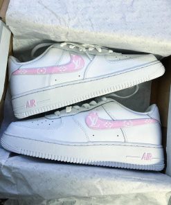 Pink LV Custom Air Force 1