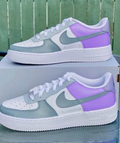 Purple Gray Custom Air Force 1