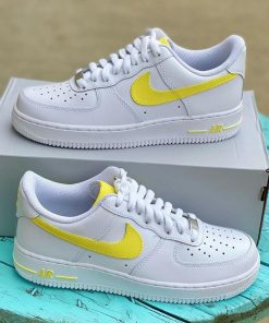 Swoosh Yellow Custom Air Force 1