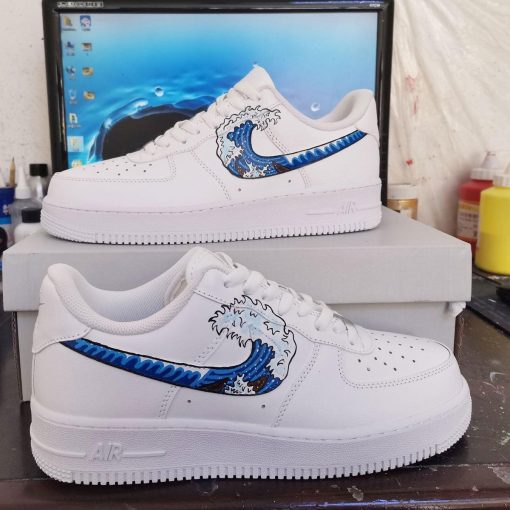 Wave Swoosh Custom Air Force 1