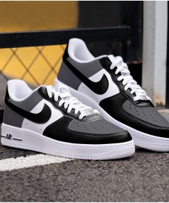 Black And Gray Custom Air Force 1