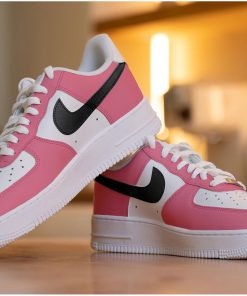 Custom Black And Pink Air Force 1