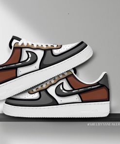 Cartoon Neutral Coffee Custom Air Force 1