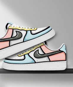 Cartoon Shaded Pastel Custom Air Force 1