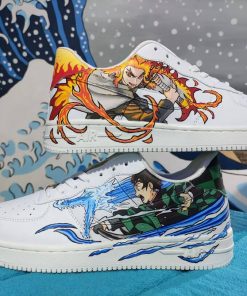 Rengoku X Tanjirou Custom Air Force 1