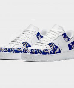 Blue Floral Custom Air Force 1