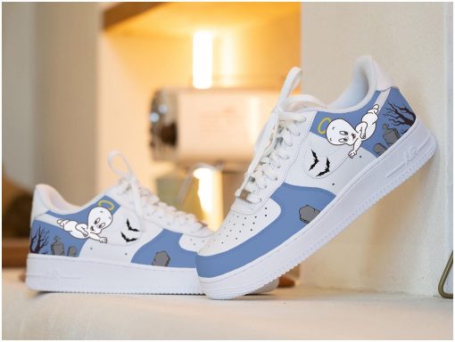 Ghost Halloween Custom Air Force 1